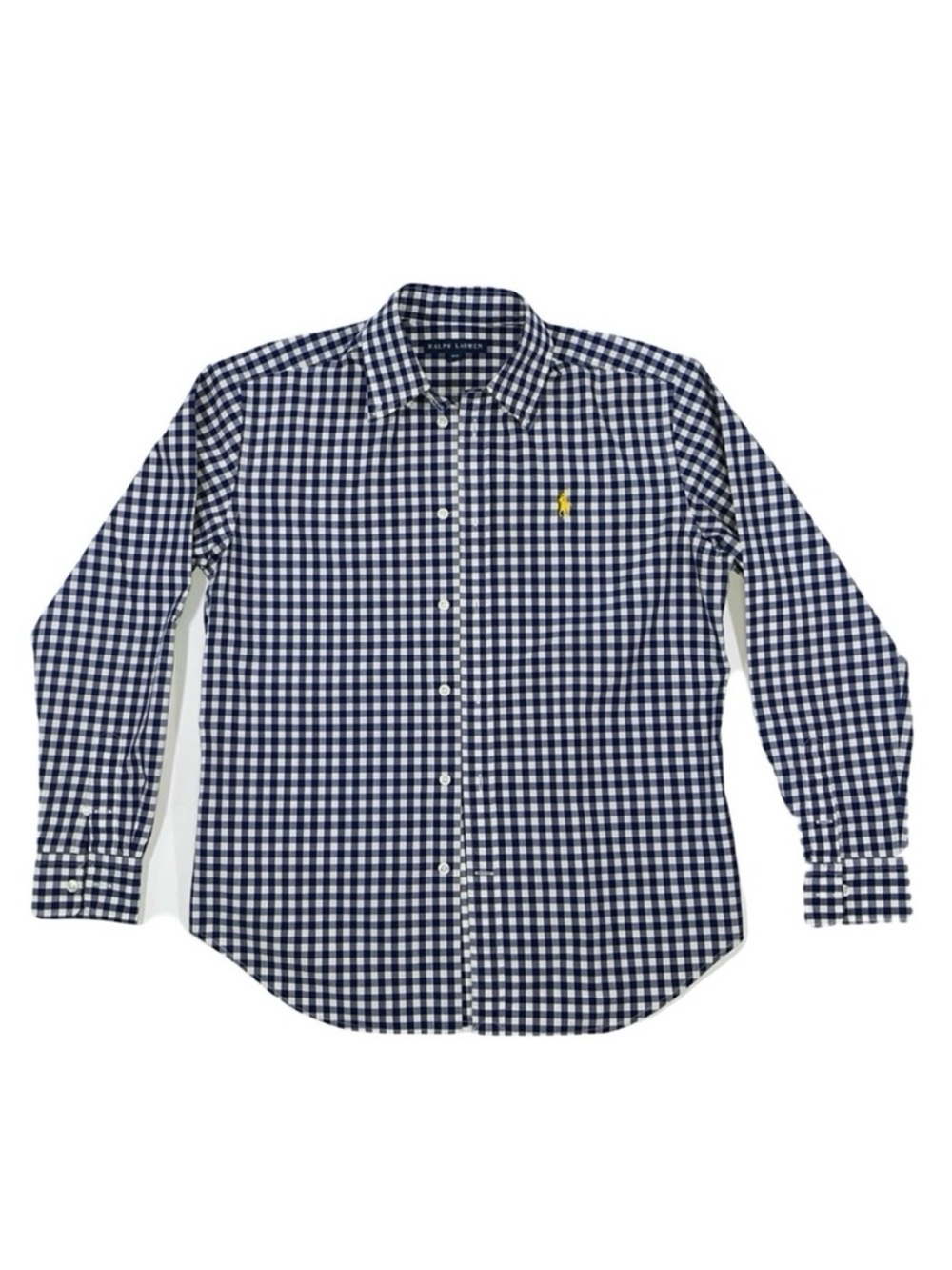 Ralph Lauren Gingham Button-Up Shirt (Size: M)